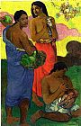Paul Gauguin Canvas Paintings - Maternity II